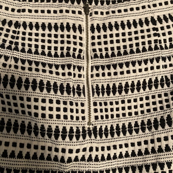 Black and white woven pencil skirt, Loft, large - Picture 4 of 5